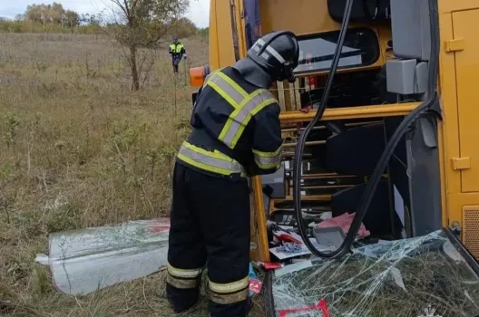 Школьный автобус с детьми попал в ДТП в Давлекановском районе