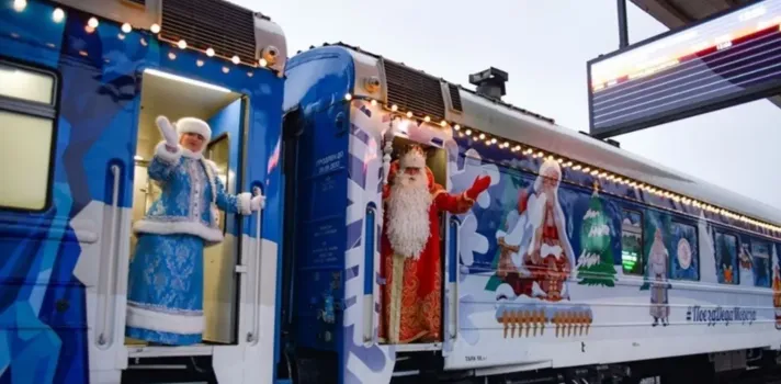 Поезд Деда Мороза уже на этой неделе приедет в Уфу: где и когда его можно увидеть