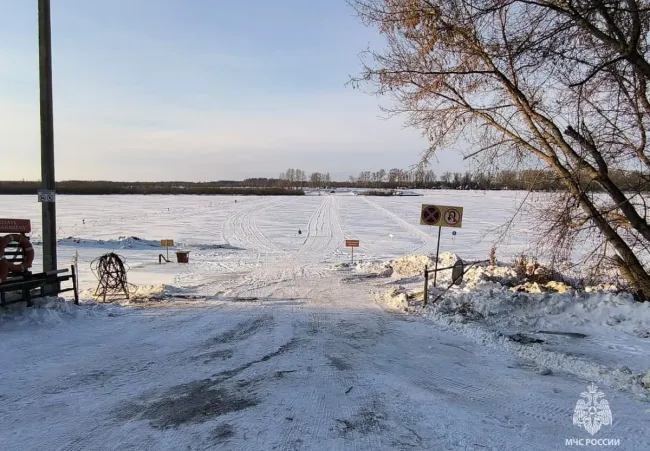Первая ледовая переправа открыта в Караидельском районе Башкирии