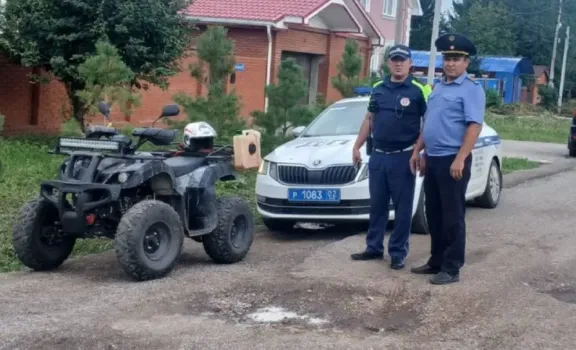 В Уфе задержали 14-летнего подростка на квадроцикле