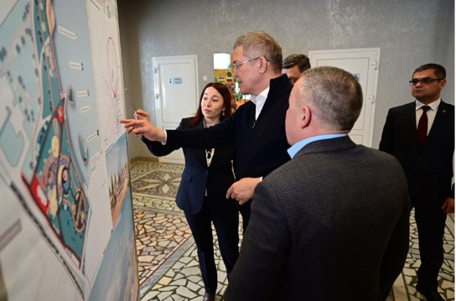 Проект благоустройства северной части Янаула представлен главе Башкирии