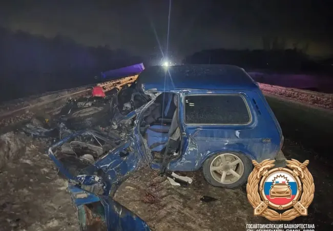 Смертельная авария в Туймазинском районе: столкновение Lada Niva и КамАЗа