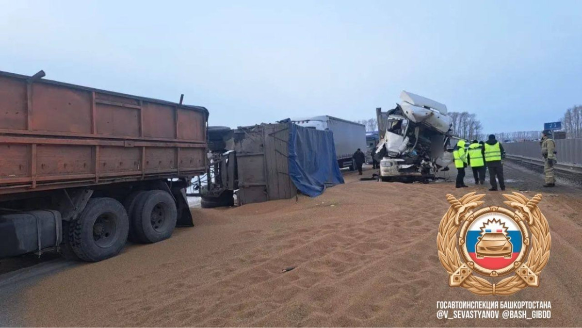 Смертельное ДТП с двумя грузовиками произошло в Кушнаренковском районе