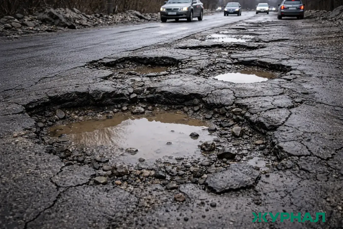 Жители Октябрьского недовольны состоянием дороги в Туймазы