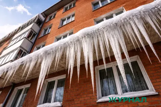 В Уфе в жилом доме обрушился потолок из-за снега на крыше