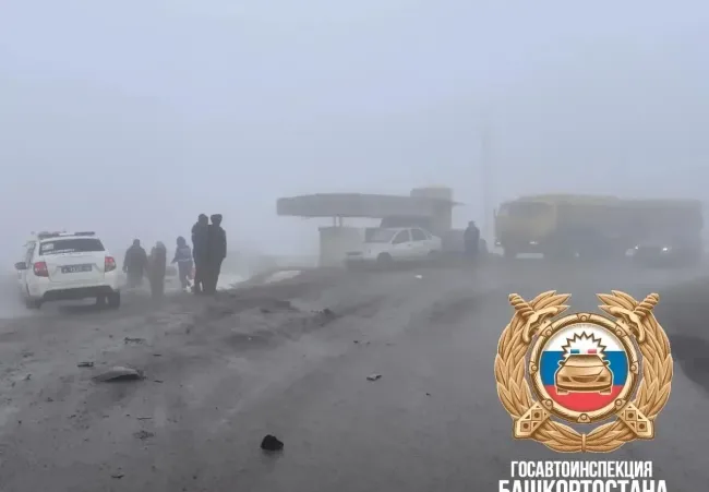 В Чишминском районе Башкирии в ДТП с КамАЗом погибла женщина-водитель Lada