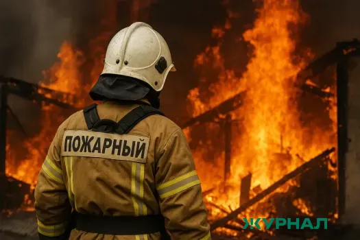 Возгорание двухэтажного деревянного дома в Уфе ликвидировано