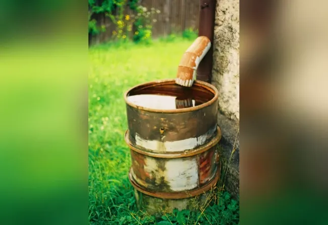 Ремонт старой бочки за 5 минут: как использовать шину для герметичности