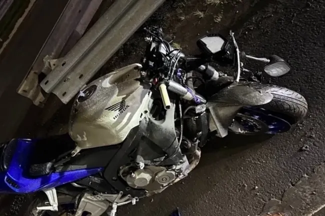 В Уфе мотоциклист попал в больницу после столкновения с четырьмя автомобилями