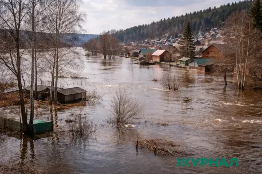 Сильные дожди в Башкирии привели к подъему уровней воды в реках