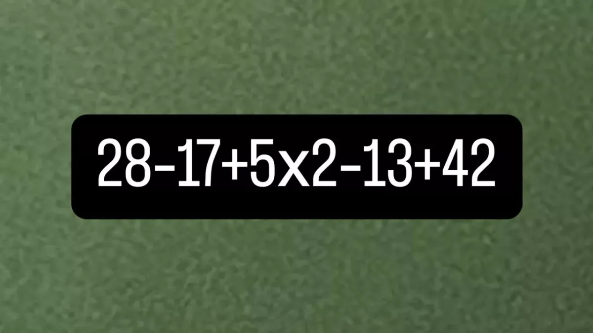Проверьте свои математические навыки: решите пример за 12 секунд