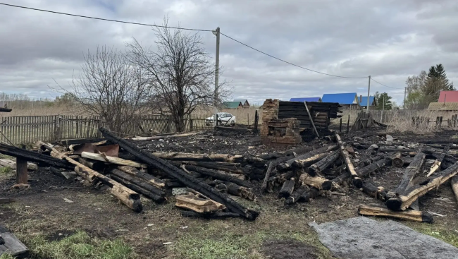 В Мелеузовском районе Башкирии в результате пожара погибли два человека