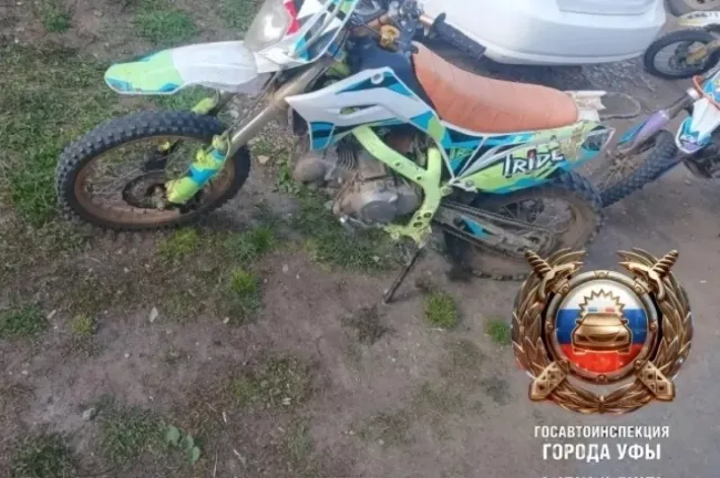 В Уфе полицейские остановили 13-летнего мальчика на питбайке