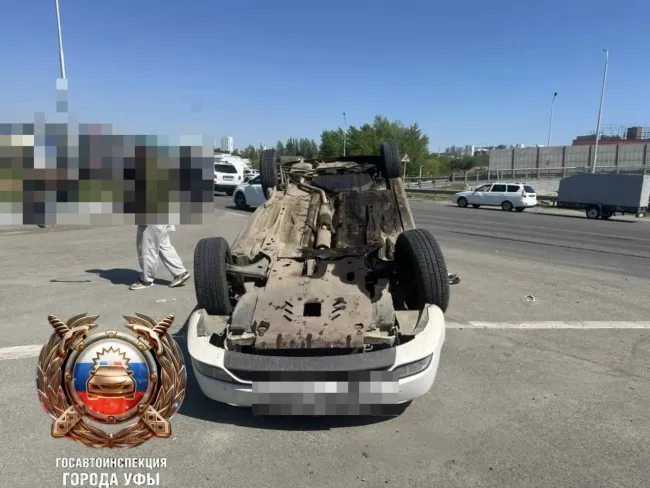 В Уфе при столкновении двух автомобилей пострадал человек