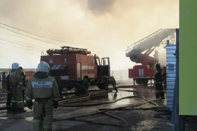 Пожар в Уфе: женщина госпитализирована